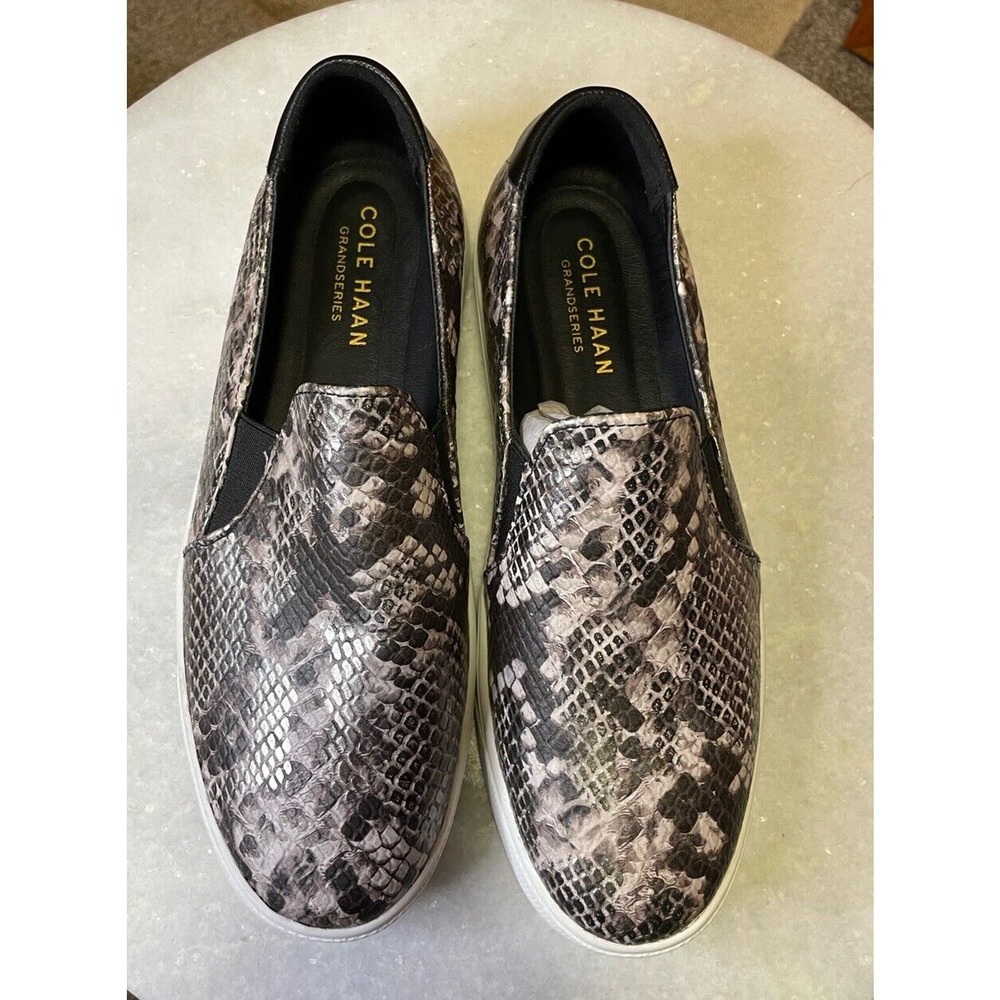 Cole Haan Women’s Grandpro Spectator Slip-on Sneaker Python Snake Skin 7.5B